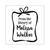 Schattige boog lint Lijst CUSTOM Uw eigen tekst to Rubberstempel (Afrduk)