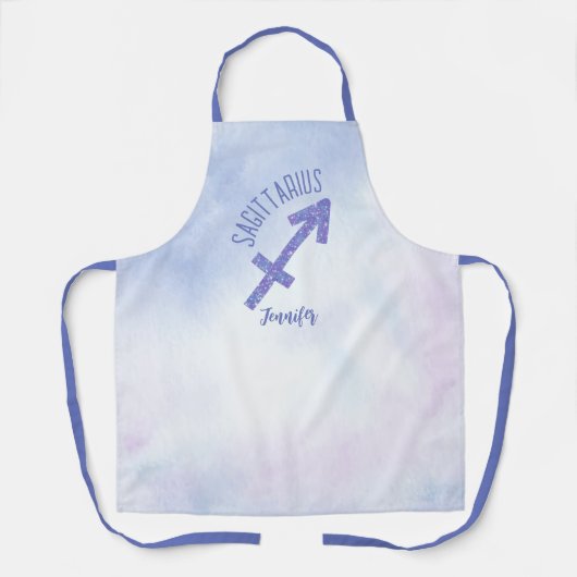 Schattige Boogschutter Teken Gepersonaliseerde Vro Schort (Voorkant)