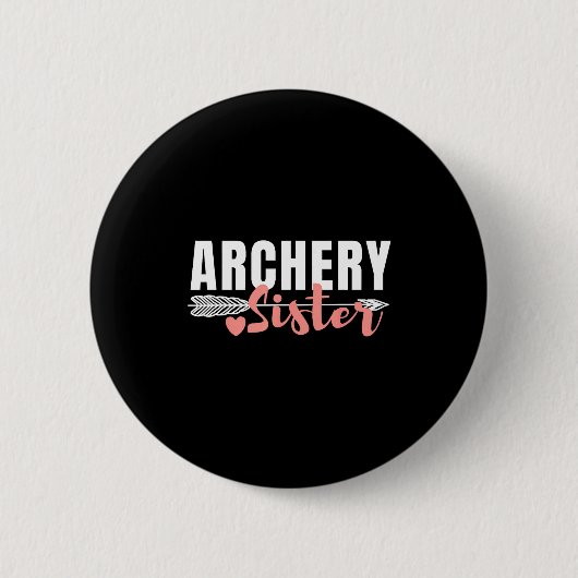 Schattige boogschutter zus bijpassende familie tea ronde button 5,7 cm (Voorkant)