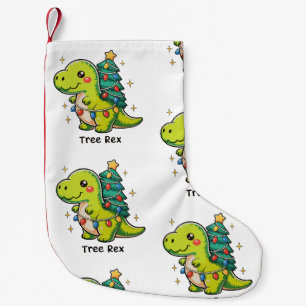 Schattige Boom Rex Kerstmis Dinosaur T Rex Kerstve Kleine Kerstsok