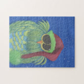 Schattige boomgaard met Santa Hat Legpuzzel (Horizontaal)