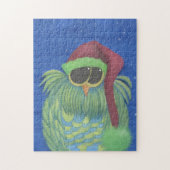 Schattige boomgaard met Santa Hat Legpuzzel (Verticaal)