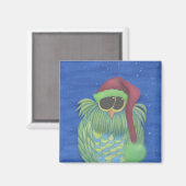 Schattige boomgaard met Santa Hat Magneet (Voorkant / Achterkant)