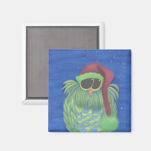 Schattige boomgaard met Santa Hat Magneet (Voorkant / Achterkant)