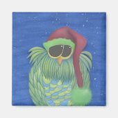 Schattige boomgaard met Santa Hat Magneet (Voorkant)