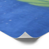 Schattige boomgaard met Santa Hat Poster (Hoek)