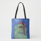 Schattige boomgaard met Santa Hat Tote Bag (Voorkant)
