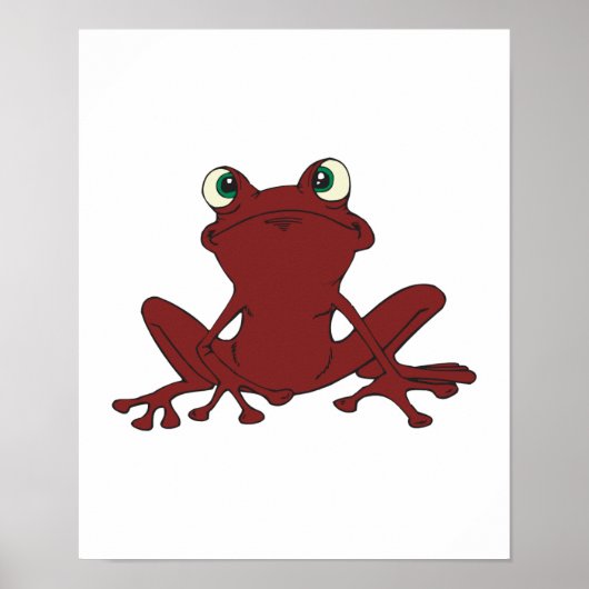 schattige boomkikker poster (Voorkant)