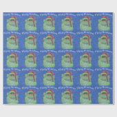 Schattige boomkor met kerstpapier voor onmiddellij cadeaupapier (Vlak)