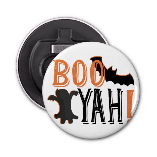 schattige booyah halloween button flesopener (Voorkant)