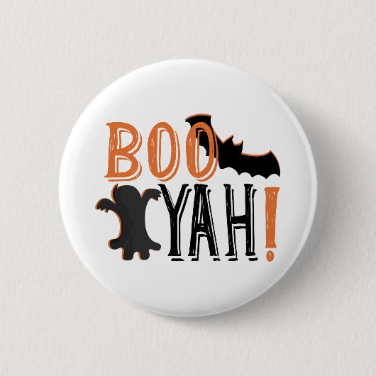 schattige booyah halloween ronde button 5,7 cm (Voorkant)