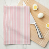 Schattige Bord Roze Snoep Gestreept Theedoek (Quarter Fold)