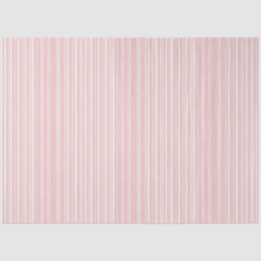 Schattige Bord Roze Snoep Gestreept Tissuepapier (Voorkant)