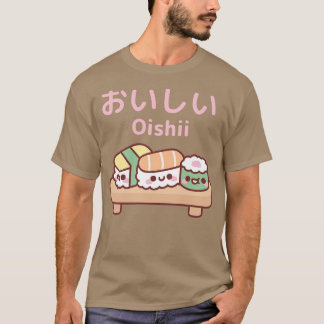 Schattige Bord van Japans Sushi Oishii 1 T-shirt