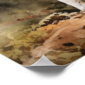 Schattige Border Collie Dog Art Print Poster (Hoek)