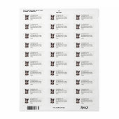 Schattige Border Collie Etiket (Full Sheet)