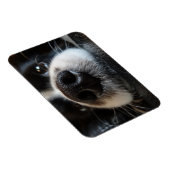 Schattige Border Collie Neus Close-up Magneet (Rechterzijde)