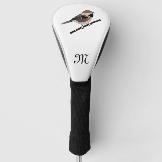 Schattige boreale Cartoon voor vogelpest Golfheadcover (Voorkant)
