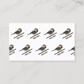 Schattige boreale Cartoon voor vogelpest Visitekaartje (Voorkant)