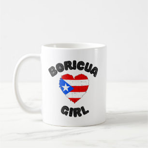 Schattige Boricua Meisje Puerto Rico Schattige Koffiemok