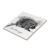 Schattige Borstelige Egel Thunder_Cove Tegeltje (Zijkant)