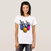 schattige borstelthee t-shirt (Voorkant volledig)