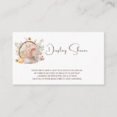 Schattige bos Dierlijke Vrienden Baby shower Informatiekaartje (Voorkant)