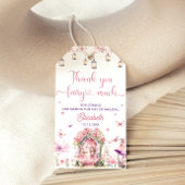 Schattige Bos Fairy Floral Garden Verjaardagsgunst Cadeaulabel