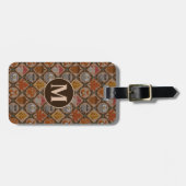 Schattige bos in de herfst bagagelabel (Voorkant horizontaal)