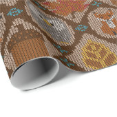 Schattige bos in de herfst cadeaupapier (Rol Hoek)