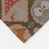 Schattige bos in de herfst fleece deken (Hoek)