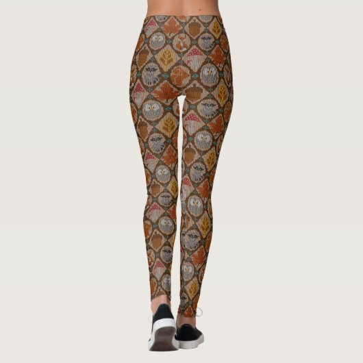 Schattige bos in de herfst leggings (Achterkant)