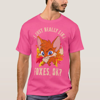 Schattige Bos Natuur Dier Fox Lover Wildlife Fox T-shirt