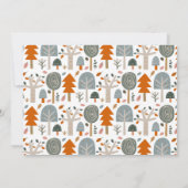 Schattige Bos Uil Kids Verjaardagsfeest Kaart (Achterkant)