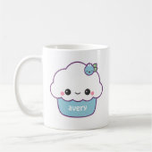 Schattige bosbessencupcake koffiemok (Links)