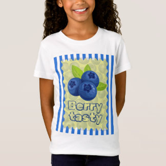 Schattige Bosbessenpun-illustratie T-shirt