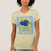 Schattige Bosbessenpun-illustratie T-shirt (Voorkant)