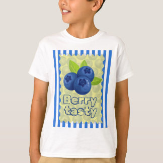Schattige Bosbessenpun-illustratie T-shirt