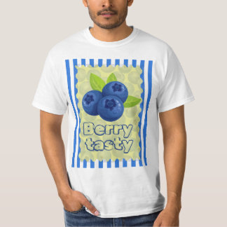 Schattige Bosbessenpun-illustratie T-shirt