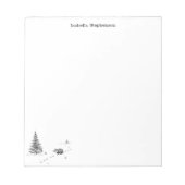 Schattige bosdas Whimsical gepersonaliseerd Notitieblok (Voorkant)