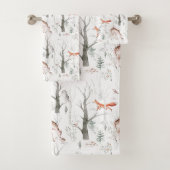 Schattige bosdieren bad handdoek (Insitu)