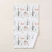 Schattige bosdieren bad handdoek (Handdoek)