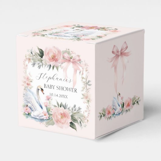 Schattige bosdieren Beer herten bos Baby shower Bedankdoosjes (Voorkant Zijde)