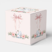 Schattige bosdieren Beer herten bos Baby shower Bedankdoosjes (Achterkant)