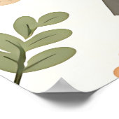 Schattige bosdieren bloempatroon poster (Hoek)
