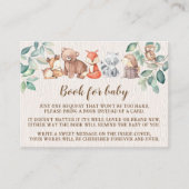 Schattige bosdieren boek voor baby Enclosure Kaart (Voorkant)