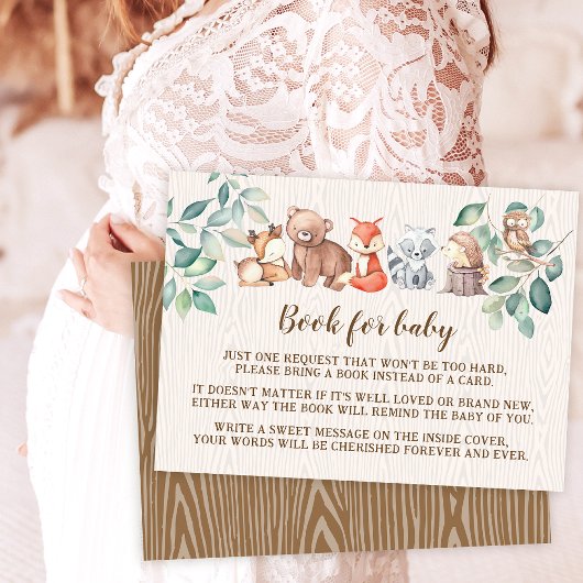 Schattige bosdieren boek voor baby Enclosure Kaart