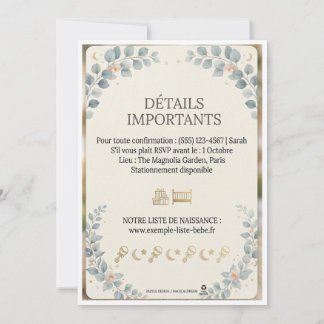 Schattige bosdieren Eucalyptus Boho Baby Shower
