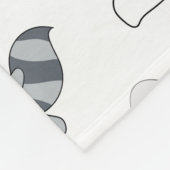 Schattige bosdieren fleece deken (Hoek)