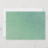 Schattige bosdieren groen Baby shower per post Kaart (Achterkant)